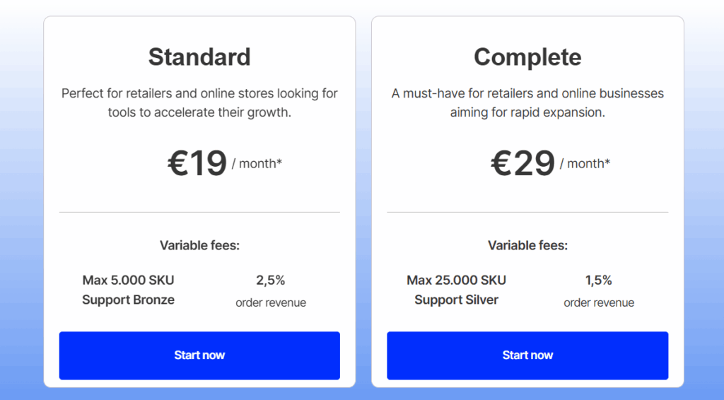 Droppery pricing