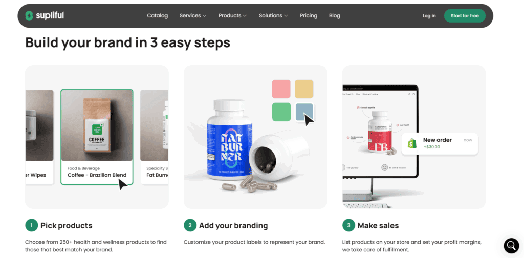 Supliful build your brand