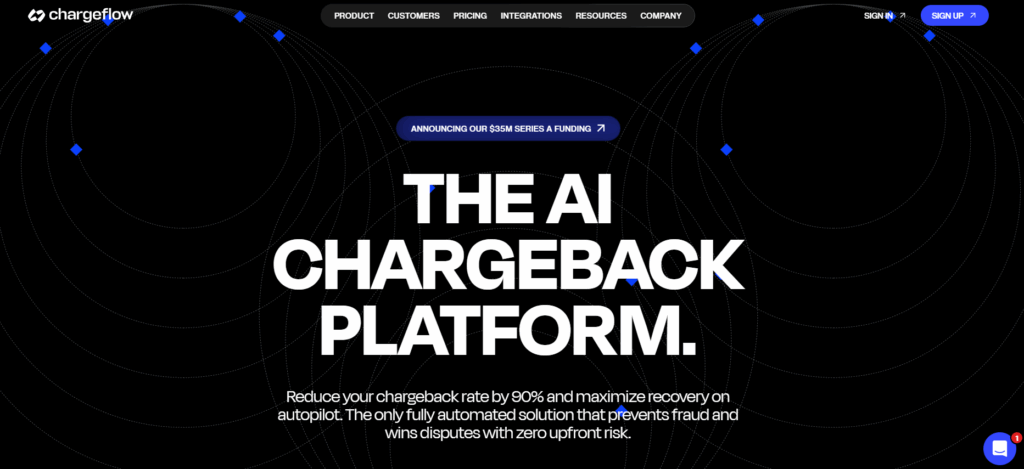 Chargeflow homepage