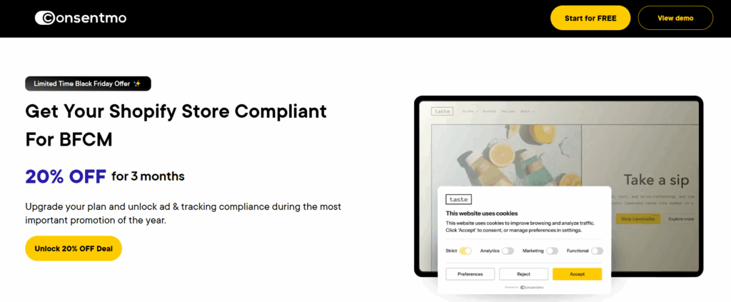 Consentmo Black Friday offer