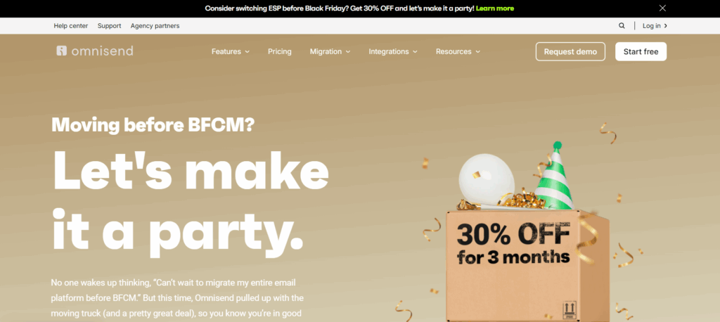 Omnisend Black Friday offer