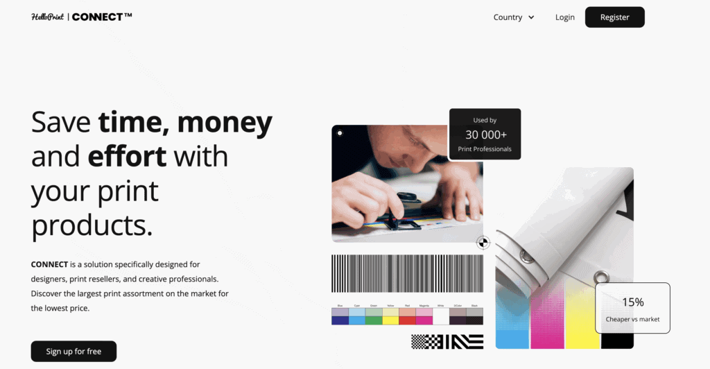 HelloPrintConnect homepage