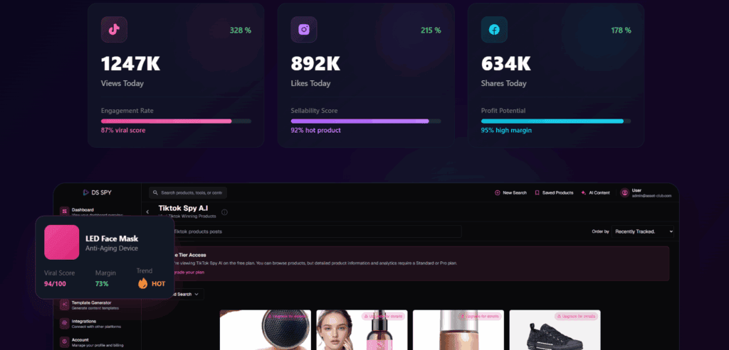 Dropship Spy metrics