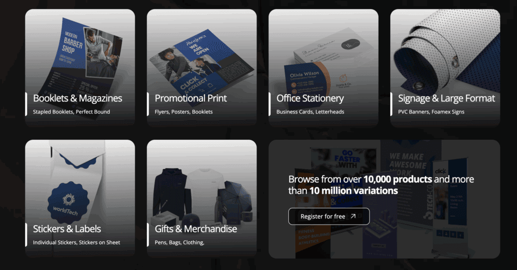 hello print product categories for printing