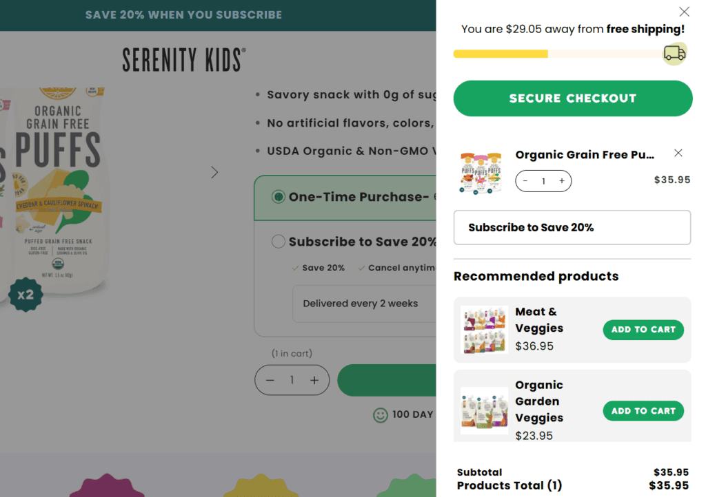 Shipping progress bar