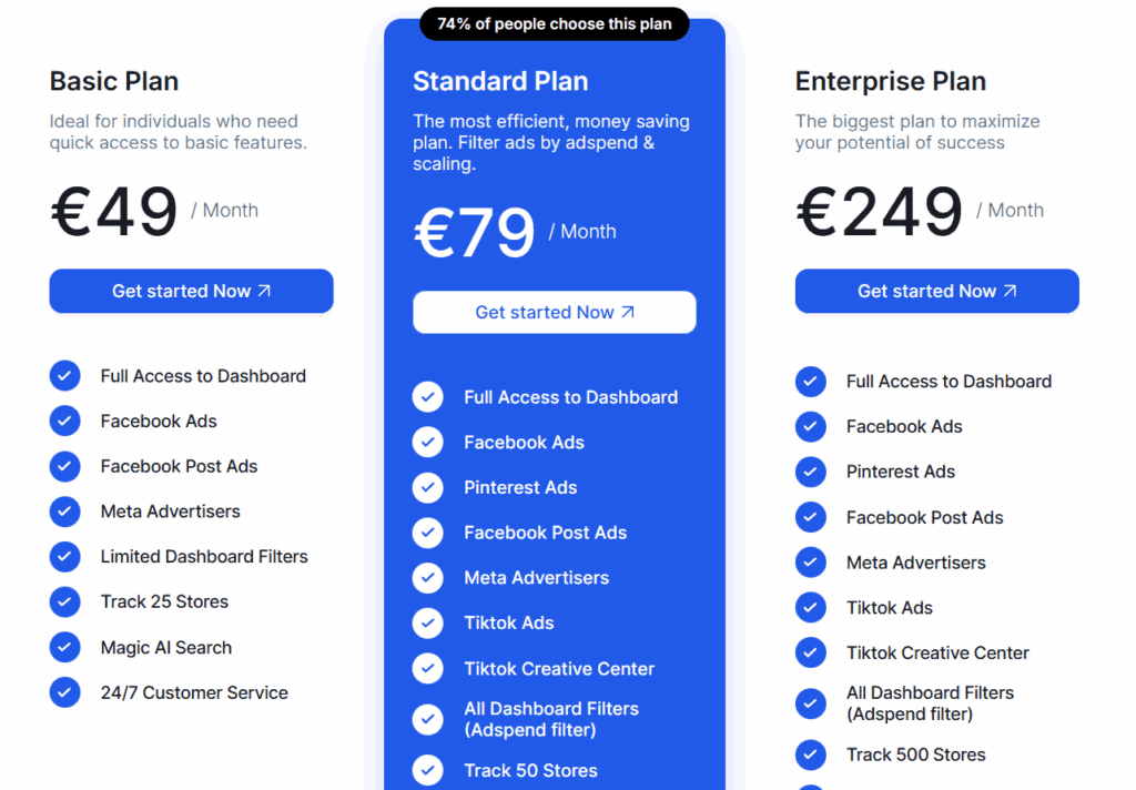 Winninghunter pricing