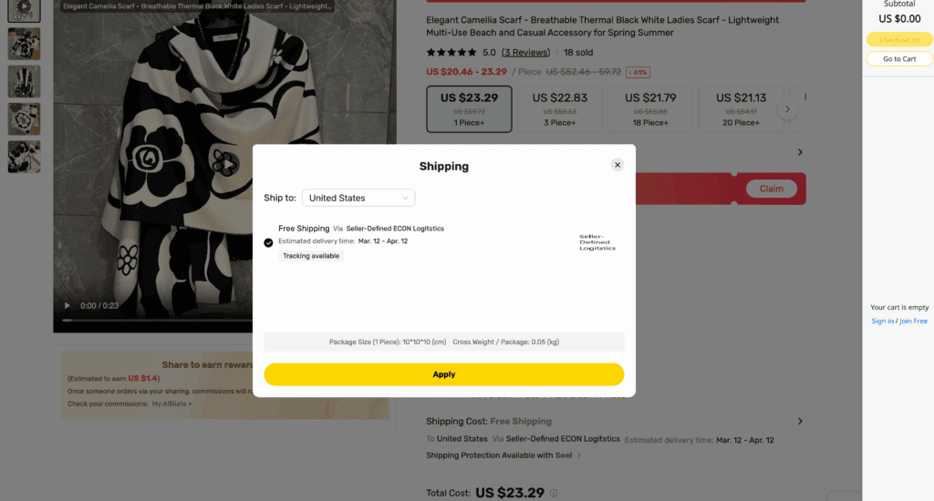 DHgate free shipping