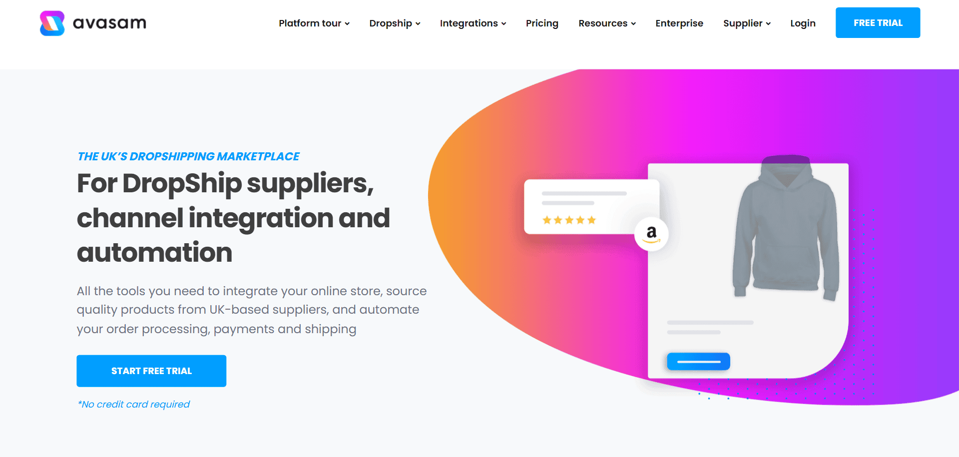 Avasam homepage