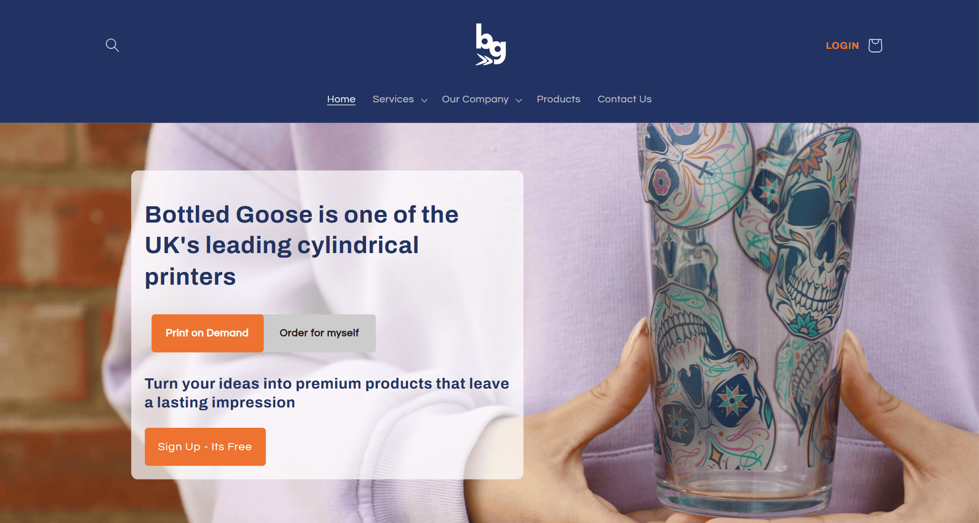 Bottled Goose homepage