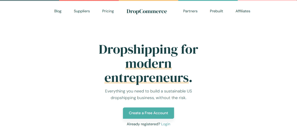 US dropshipping suppliers Dropcommerce