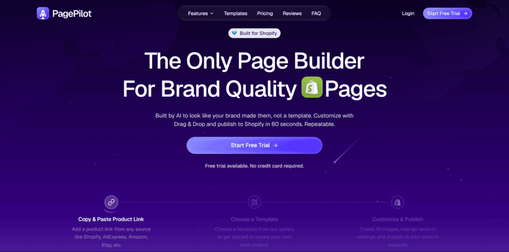 PagePilot homepage
