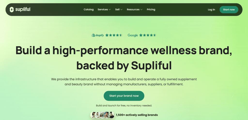 Supliful homepage