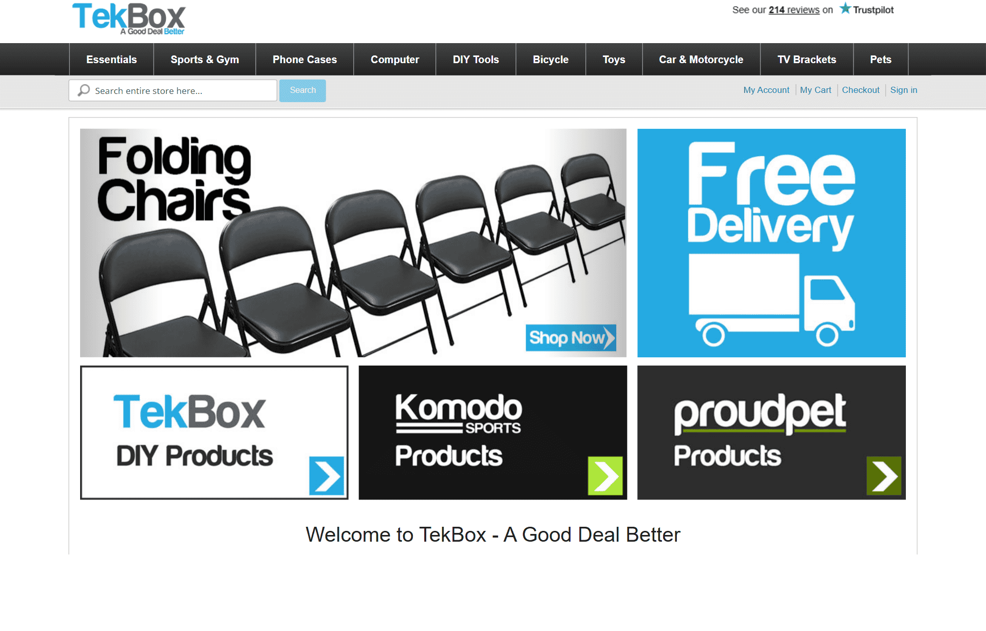 TekBox (formerly TBTrade) homepage