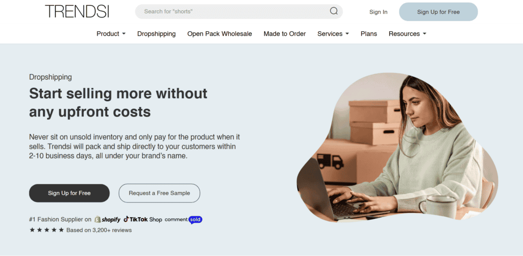 Trendsi homepage