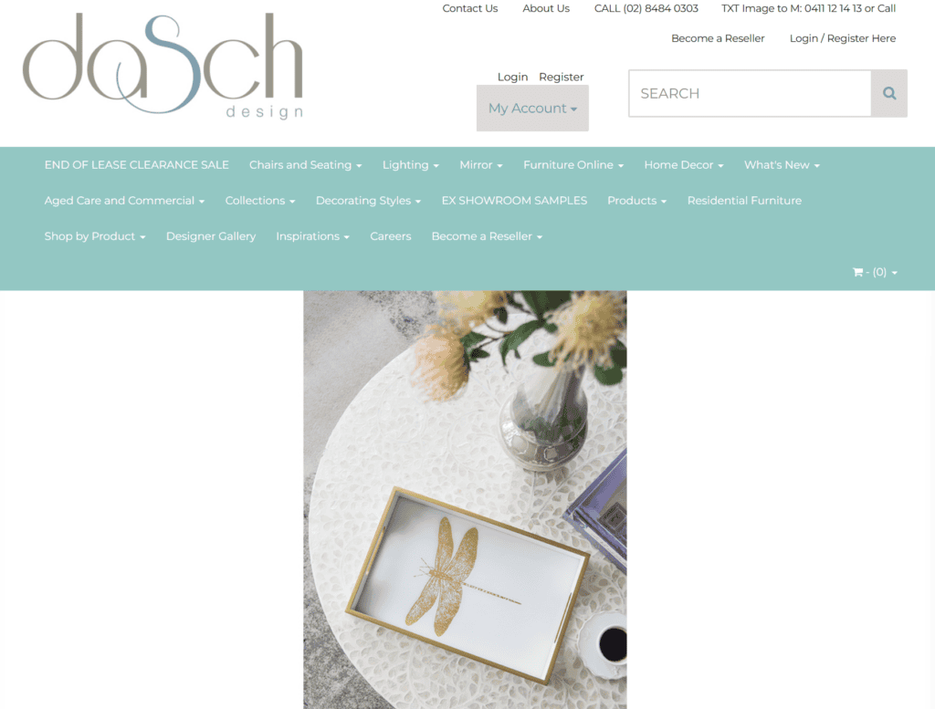 Homepage of Dasch Design