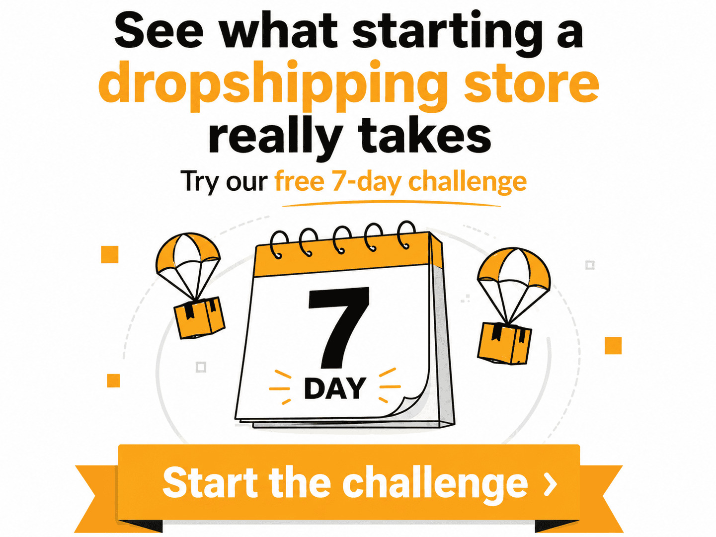Start dropshipping with out 7-day email challenge