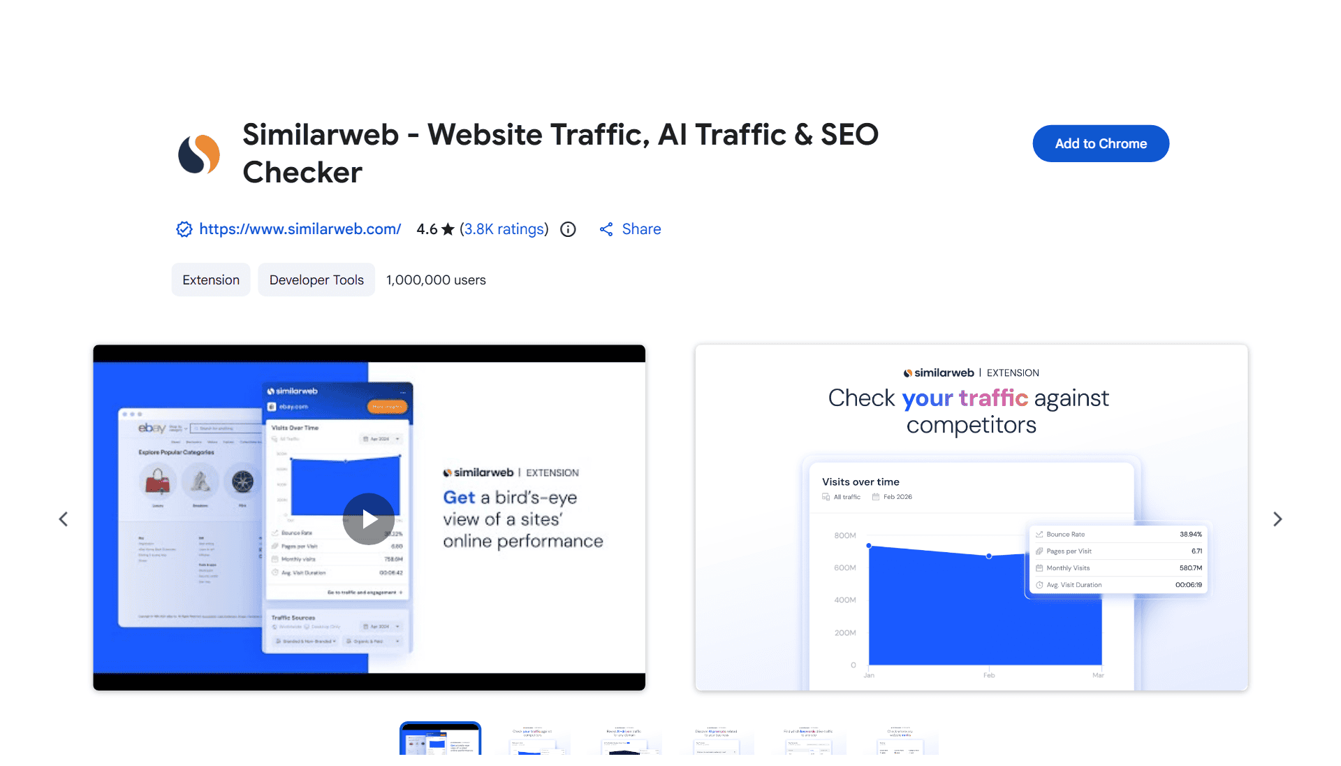 Similarweb Chrome extension