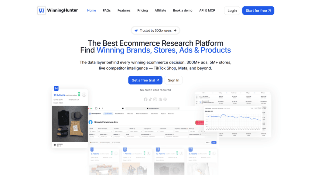 WinningHunter homepage