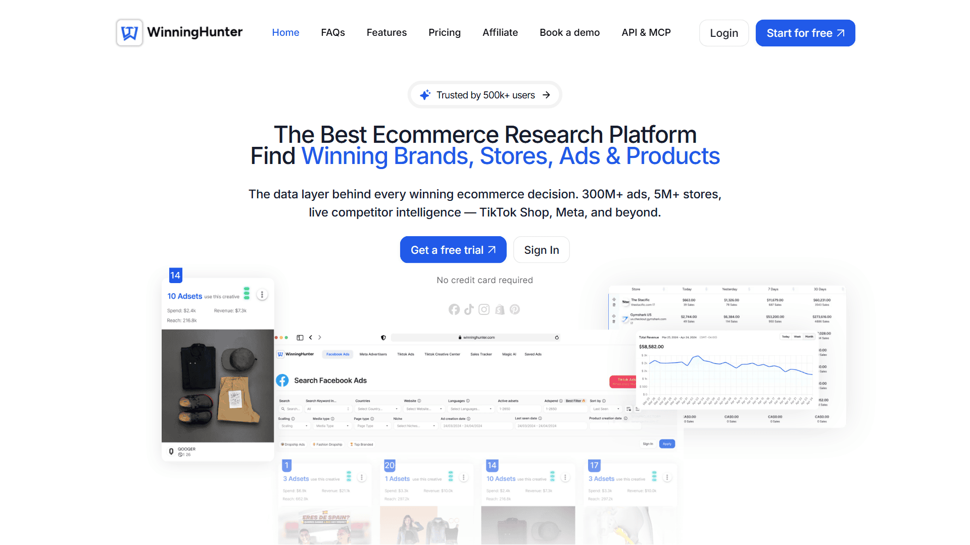 WinningHunter homepage
