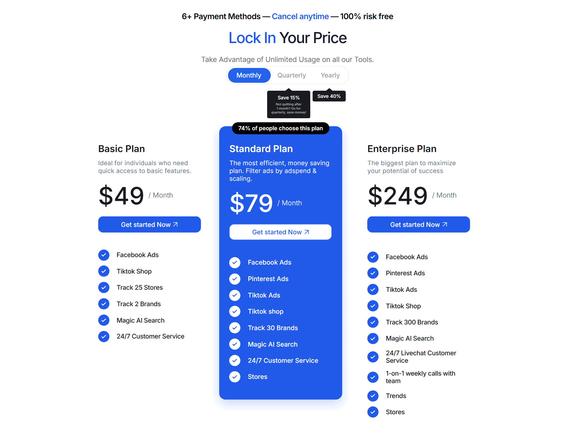 WinningHunter pricing